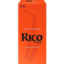 Rico RJA2520 Alto Sax Reeds #2.0: 25-Pack
