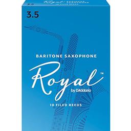Rico RLB1035 Royal Baritone Sax Reeds #3.5: 10-Pack