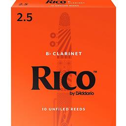 Rico RCA1025 Clarinet Reeds #2.5: 10-Pack