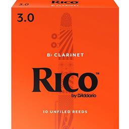 Rico RCA1030 Clarinet Reeds #3.0: 10-Pack