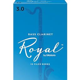 Rico REB1030 Royal Bass Clarinet Reeds #3.0: 10-Pack