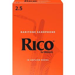 Rico RLA1025 Baritone Sax Reeds #2.5: 10-Pack