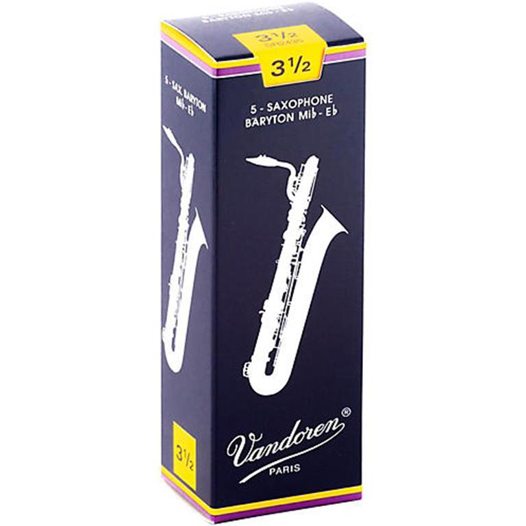 Vandoren SR2435 Baritone Sax Reeds #3.5: 5-Pack