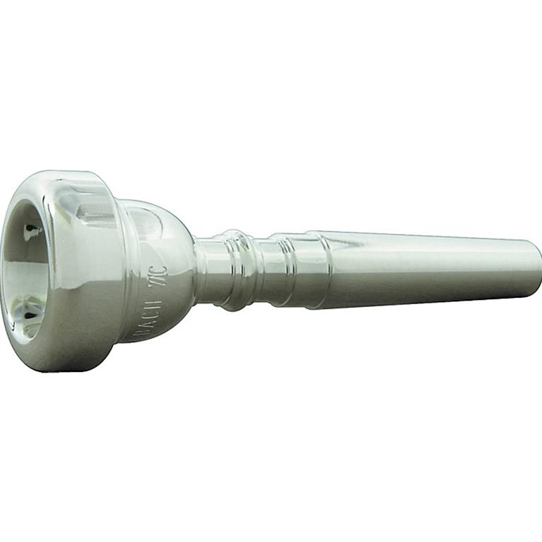 351-7C Mouthpiece, Trumpet, Bach Silver Plate, 7C Cup: Medium; Cup Diameter: 16.20mm