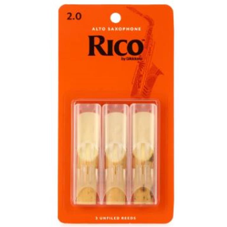 Rico RJA0320 Alto Sax Reeds #2.0: 3-Pack