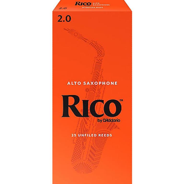 Rico RJA2520 Alto Sax Reeds #2.0: 25-Pack