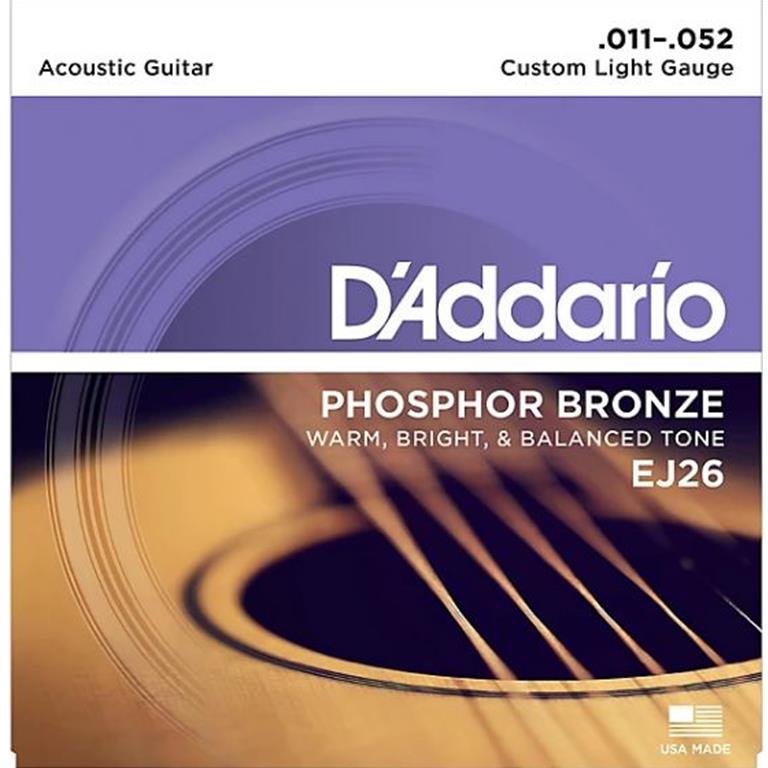 D'Addario EJ26 Custom Light Acoustic Guitar Strings