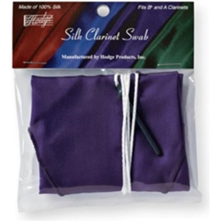 HCLSPU Hodge Silk Clarinet Swab; Purple