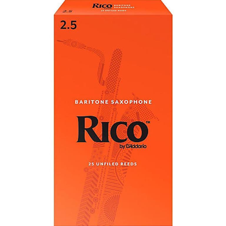 Rico RLA2525 Baritone Sax Reeds #2.5: 25-Pack