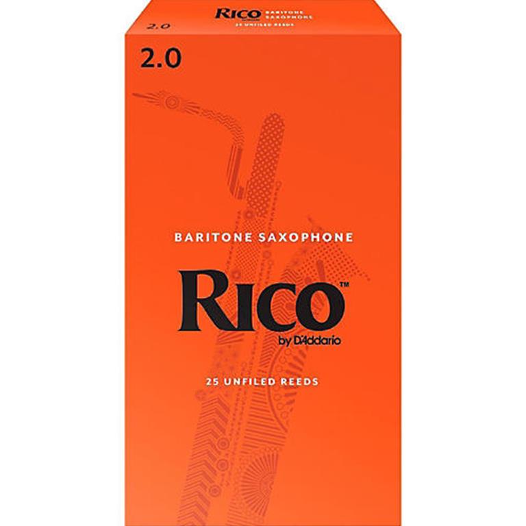 Rico RLA2520 Baritone Sax Reeds #2.0: 25-Pack