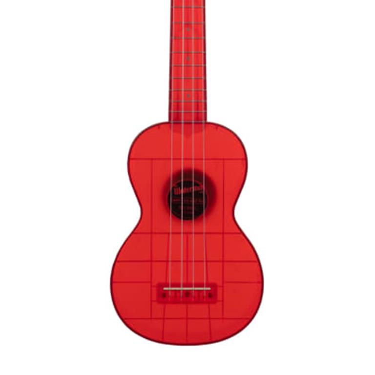 Kala KA-WMT-RD-S Waterman Soprano Ukulele - Maritime Red - Transparent